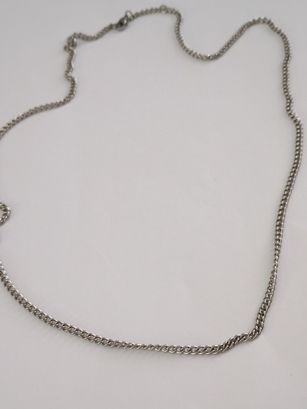 Sterling-Style Silver Chain Necklace